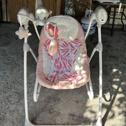 Baby girl Bundle Swing/Clothes/Diapers