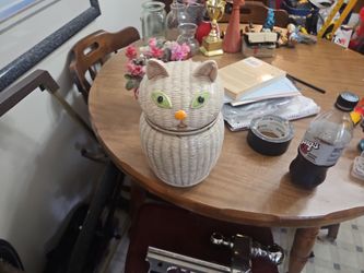 Ceramic Cat Cookie Jar