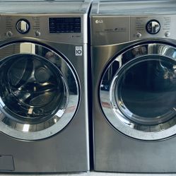 LG Frontloader Washer and Electric Dryer 