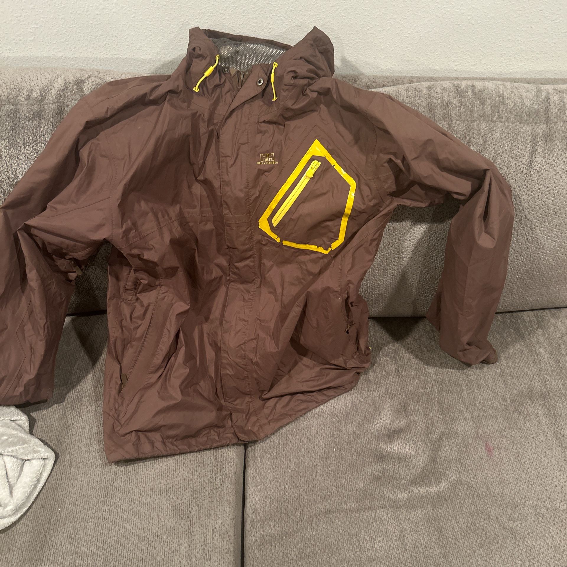 Helly Hansen Brown/Yellow/Orange Men’s Large Jacket