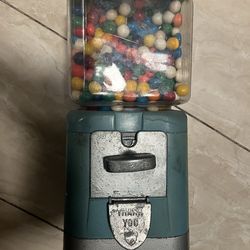 Oak Acorn Gumball Machine - 1947 Vintage