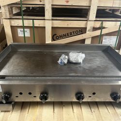 NSF 42” Manual Griddle With Legs and Regulators