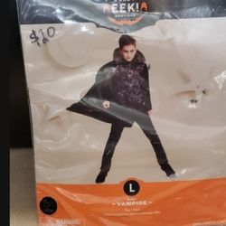 Vampire Top And Cape Costume