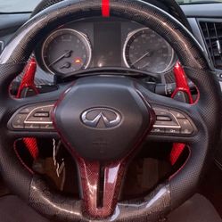 2014-2018 Q50  Real Carbon Fiber Steering Wheel