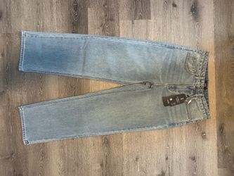 Musinsa Standard Loose Stragiht Denim- light indigo