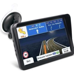 2026 Truck GPS Navigation System, 9 inch 256M+16GB Touch Screen Sat Nav Trucker Vehicle GPS Unit, Voice Turn Direction Guidance, Speed Warning, North 