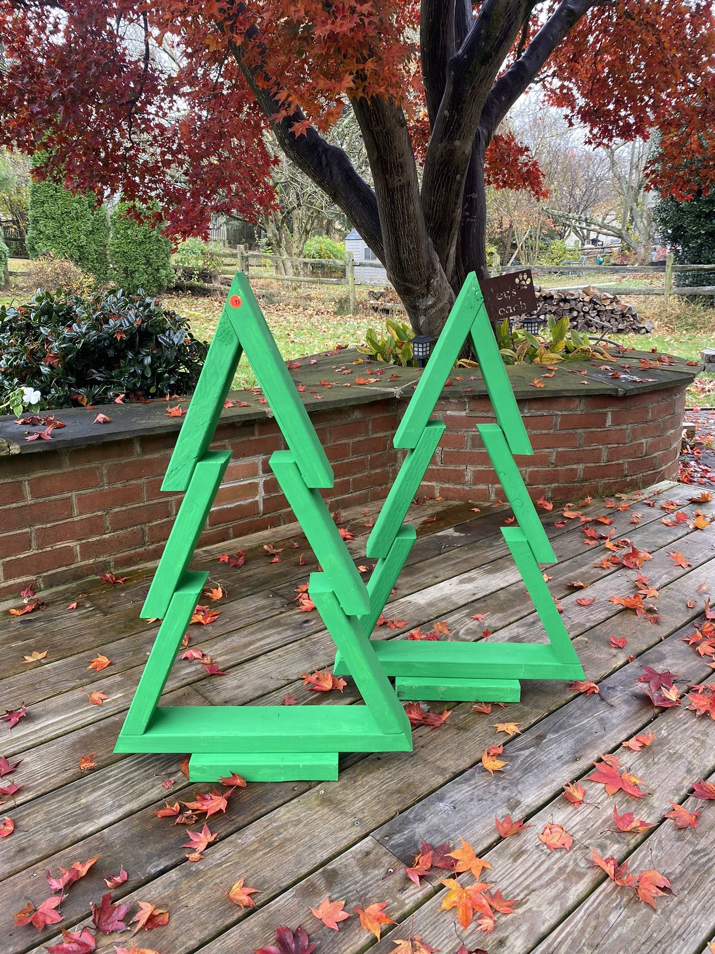 Wooden Christmas Holiday Tree