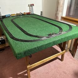 Antique Working  Marx Train With Layout Table 