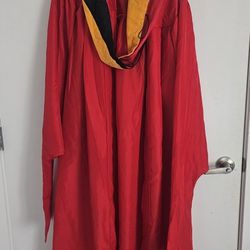 Boston University Graduation Red Gown