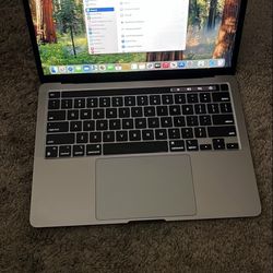 Apple MacBook Pro 13 Inch M1 Chip 256gb Flash Hard Drive 8ram Great Condition Space Grey Color 70 Cycle Count Wasn't Used 
