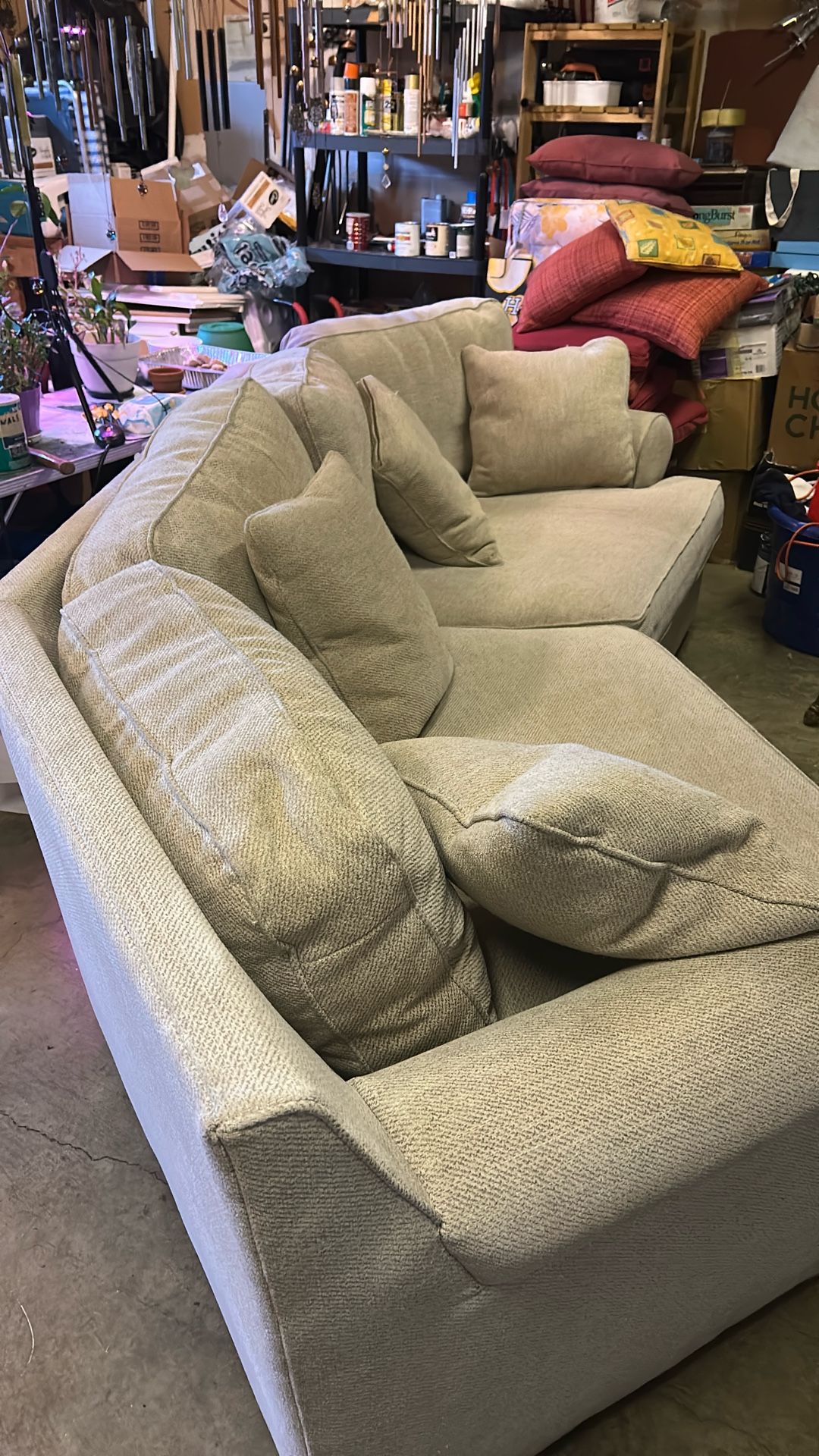 La Z Boy Sectional Sofa (2pc ) EXTRA DEEP