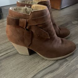 Small Brown High Heel Boots 