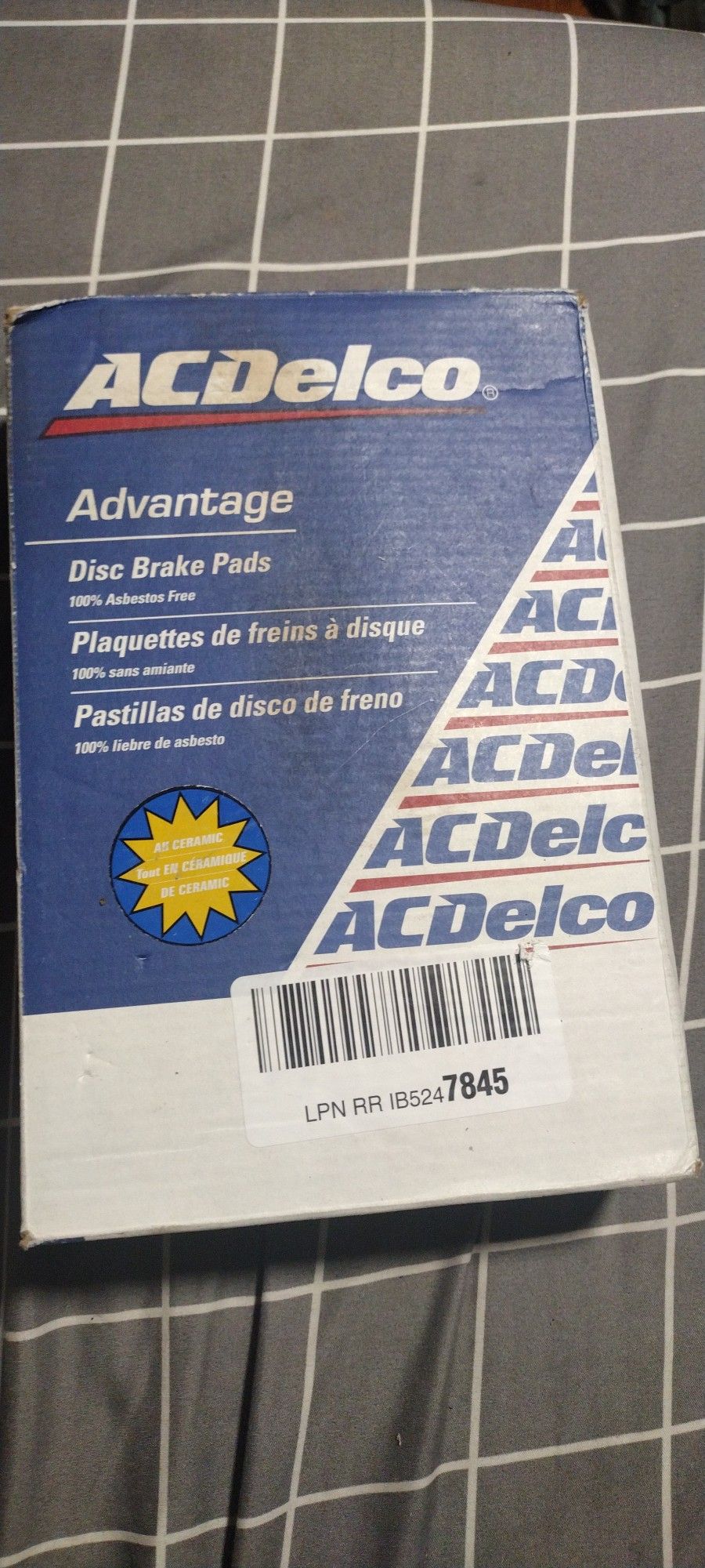 ACDelco Advantage Ceramic Disc Brake Pad Set . GMC 