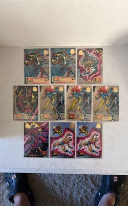 1994 Fleer Marvel Universe Fatal Attractions Lot Of 10 Card