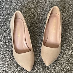 Stiletto Dream Pairs Women's Pump - Christian Nude Heels 7.5