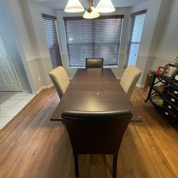 IKEA DINING TABLE AND CHAIRS 