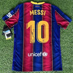 Lionel Messi signed/autographed FC Barcelona 2020-21 Home Shirt/Jersey/Kit MATCH ISSUE  