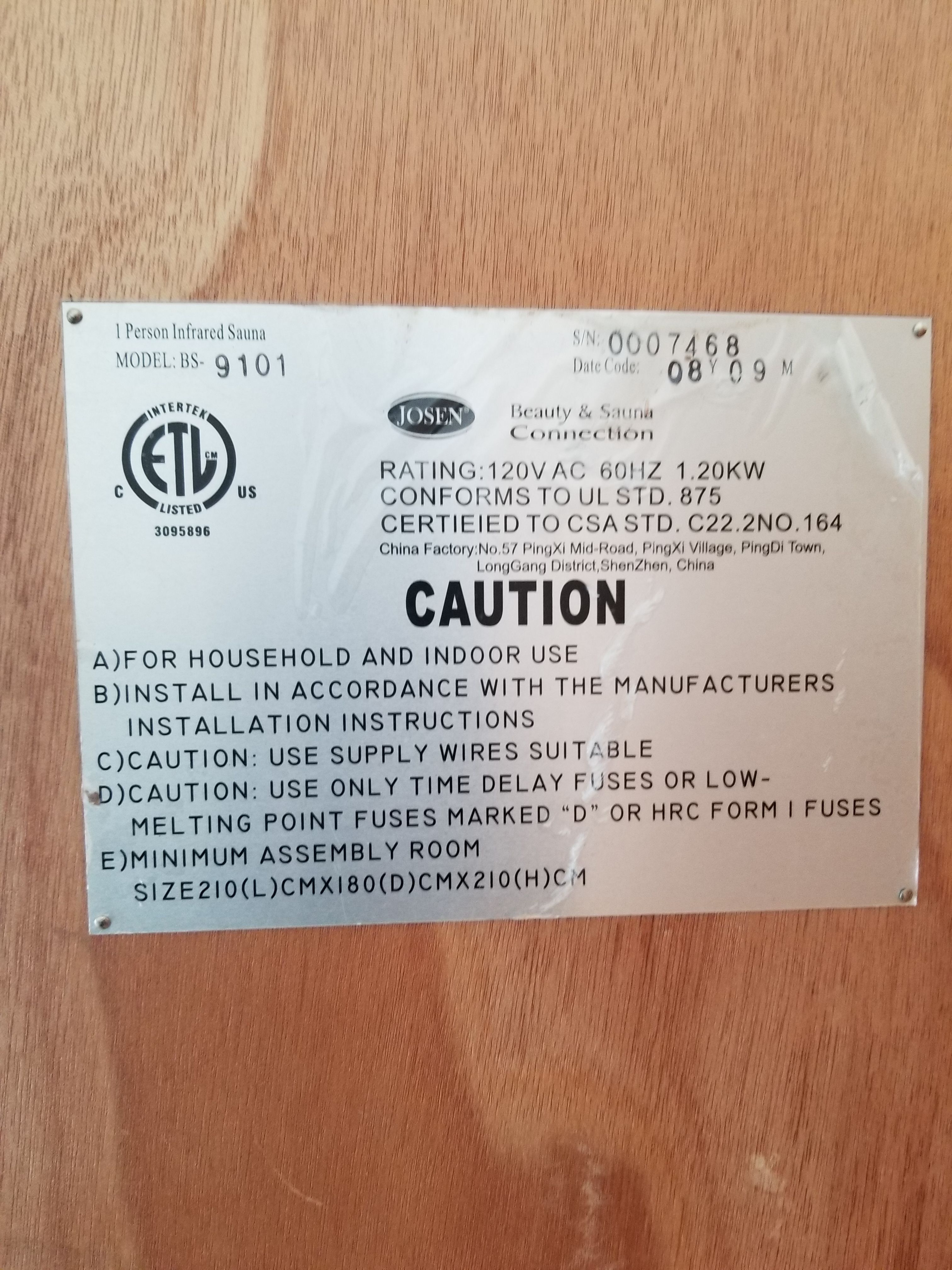 Keys Backyard 1 2 Person Sauna Bs 9101 200 For Sale In Los Angeles Ca Offerup