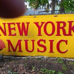 Huge New York Music Sign