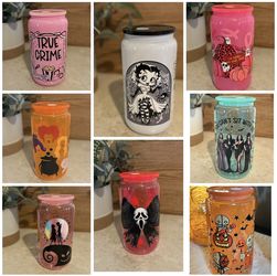 Custom Halloween Glass Cups