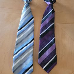 Boys clip on ties