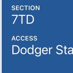 Dodger Tickets ! 