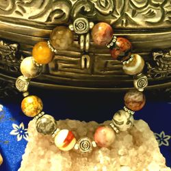 A wide myriad of drastic metamorphic beads from a lifetime of collecting them. Size small