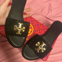 Tory Burch Everly Slides Sparkle
