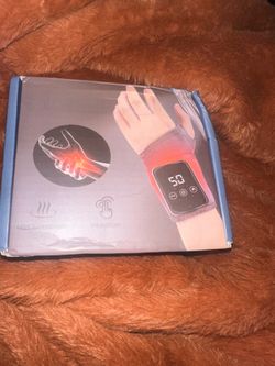 Heated Wrist Massager with Vibration and Digital Display