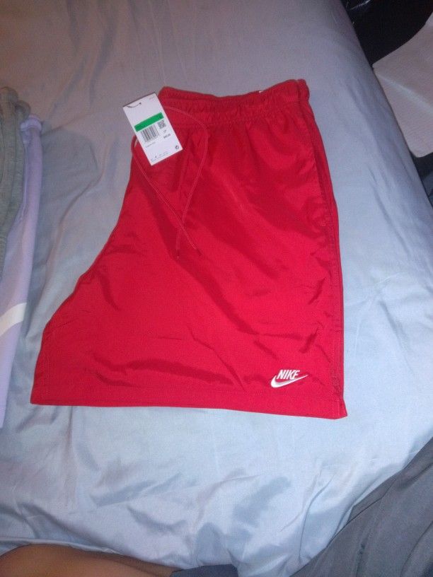 Men's Red Nike Short