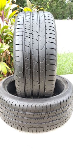 2) 255/35/19 PIRELLI P ZERO 99% TREAD