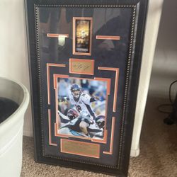  Signed Payton Manning  Superbowl 50 Frame 
