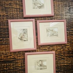 Beautiful Hand painted Original Photographs perfect for a feminine dressing room, bathroom.