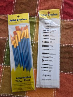 2 NEW Packs of Paint Brushes!