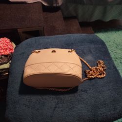 Chaus Crossbody Or Shoulder Bag In A Cream Tan Color