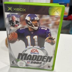 Madden 2002.   X-Box