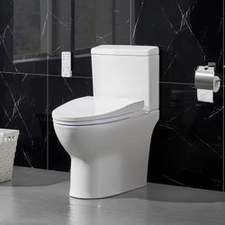 OVE Decors Bliss Smart Bidet Toilet in White with Remote Control