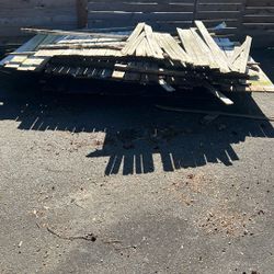 Free Pile Of Old Fence