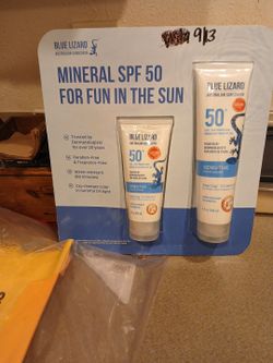 Blue lizard sunscreen