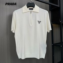 Prada Men’s Business White Polo Shirt New