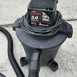 CRAFTSMAN 8-Gallon 3.0 HP Corded Shop Vacuum with Accessories Included