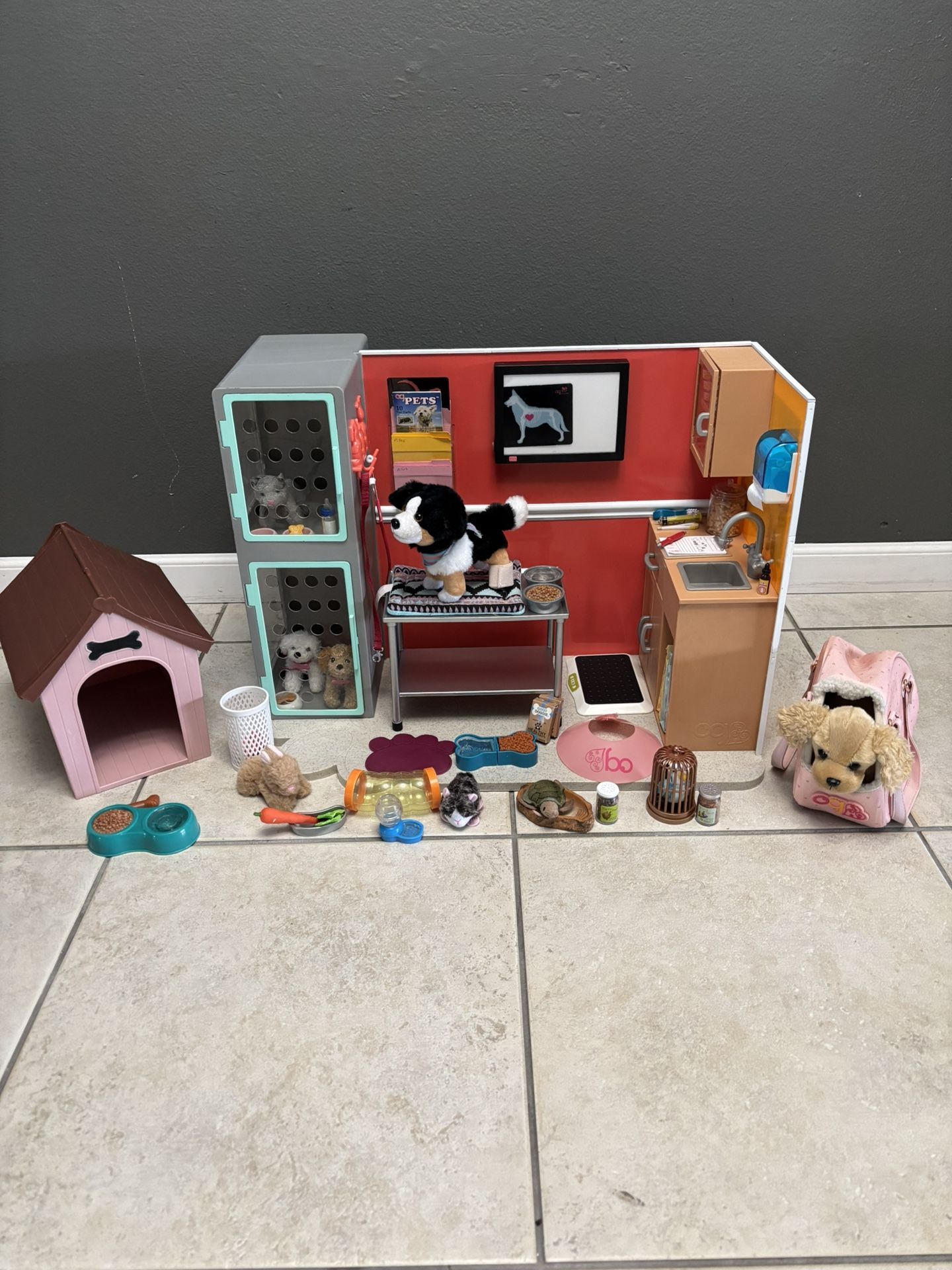 Our Generation Healthy Paws Vet Clinic Playset in Pink