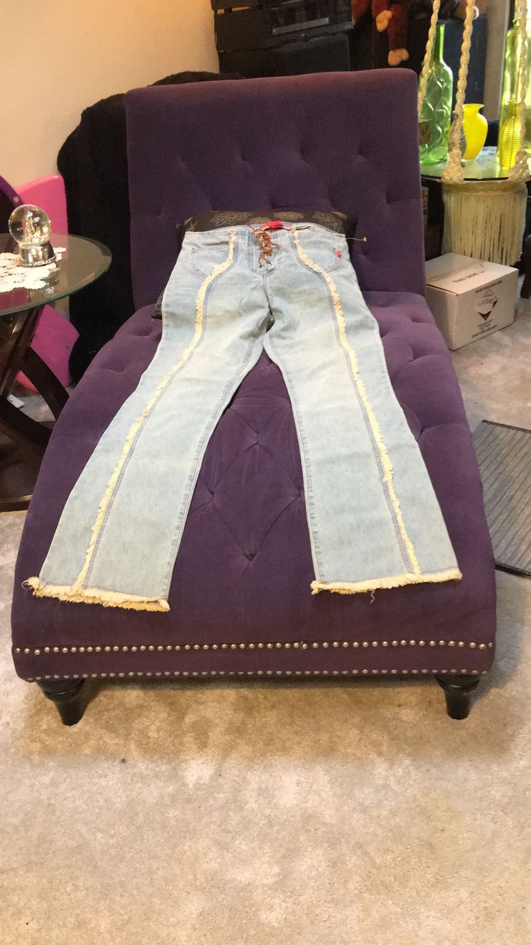 Jeans hot kiss Hip hugger jeans size 11