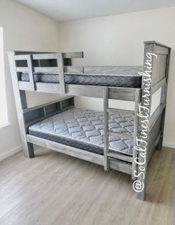 New Full bunk bed with mattresses - free local delivery