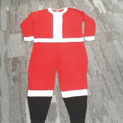 Cozy Fleece Santa Suit Loungewear - Size Large Unisex