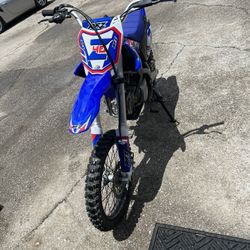 Blue Dirt Bike