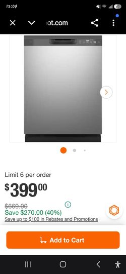 GE Stainless Steel Built-In Dishwasher