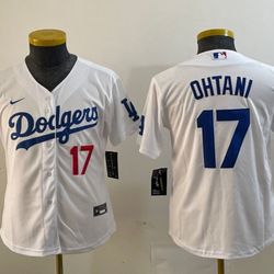 WOMEN'S and KID'S LOS ANGELES DODGERS OHTANI BASEBALL JERSEY 