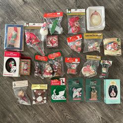 Vintage Christmas Ornaments 25 New In Packaging 