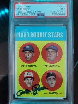 1963 Topps Pete Rose rookie card.